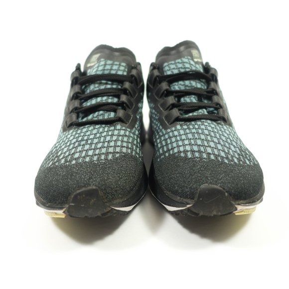 Nike Zoom Pegasus 37 Running Shoes - Women's Size 7 - Black Green - Picture 3 of 9